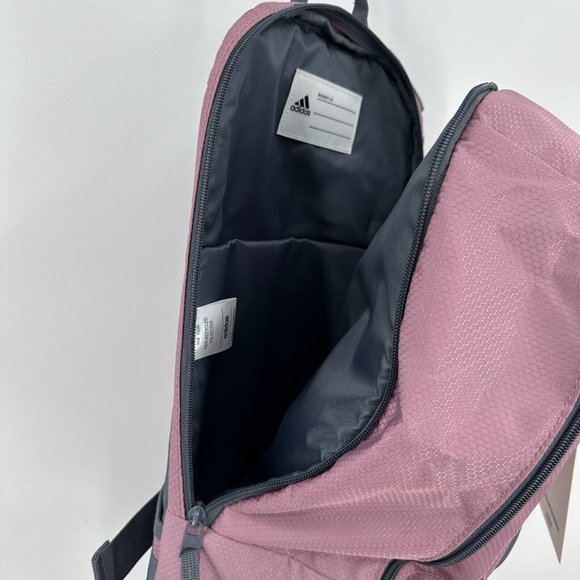 adidas Prime Sling Backpack Orchid Purple Large School Bag Fits Laptop/Tablet - Picture 9 of 16